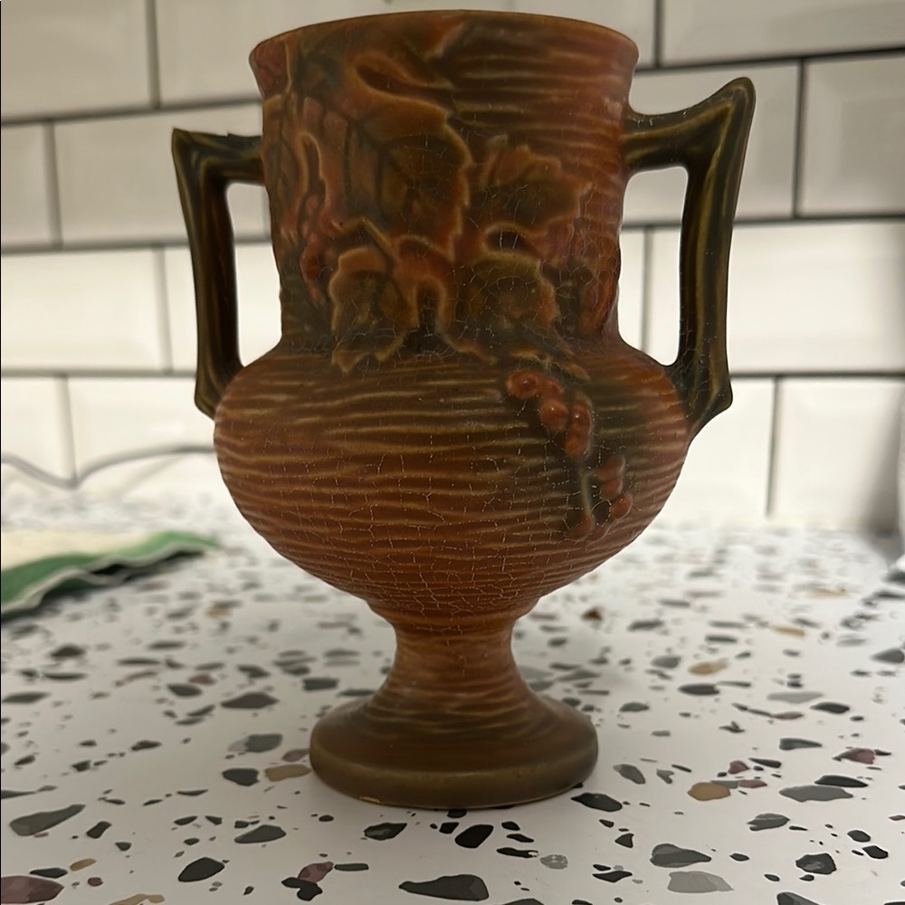 Vintage Ceramic Vase with Handles